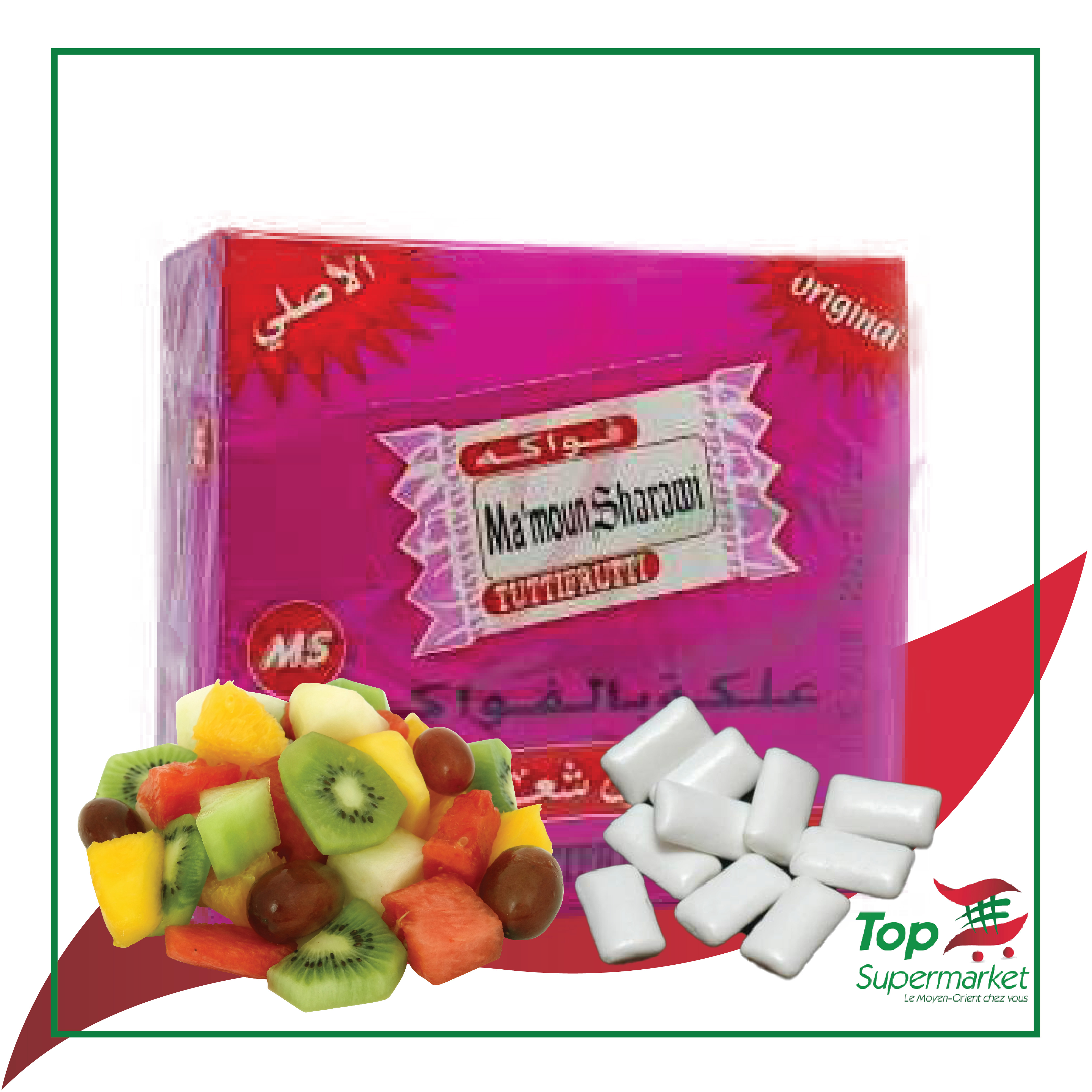 Sharawi chewing gum tutti frutti 200gr